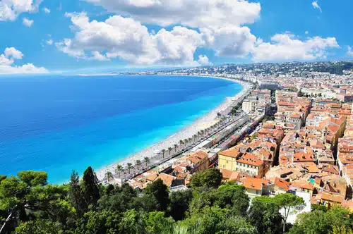 Belle vue de Nice et la French riviera